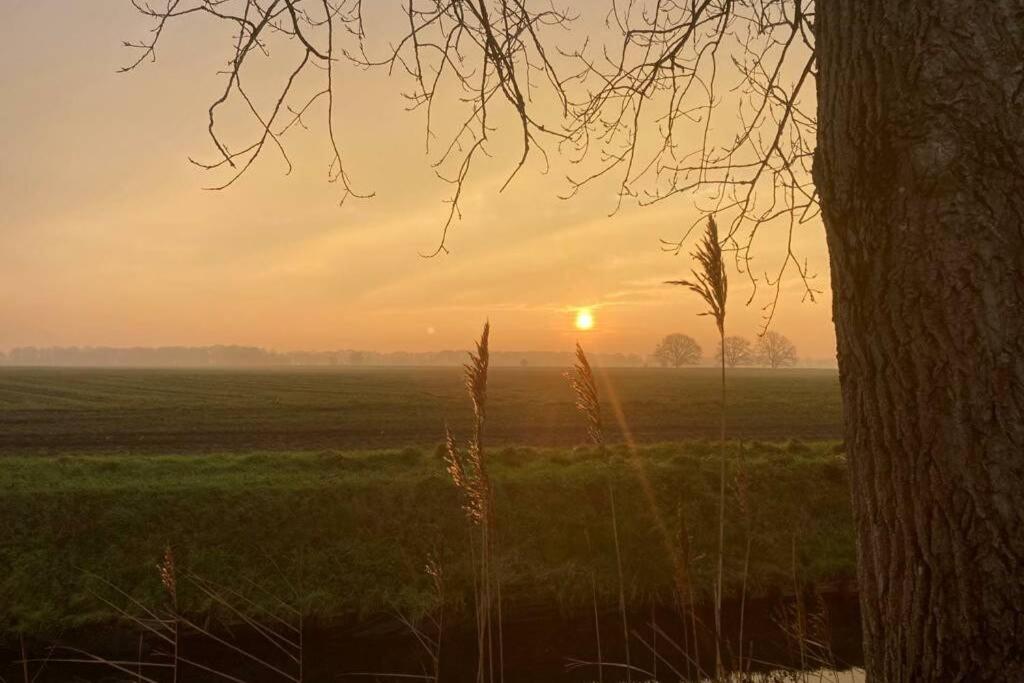 Chalet Het Wollinghuisje Vlagtwedde Bagian luar foto